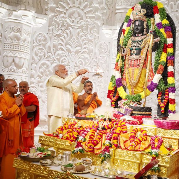 Ram Mandir Pran Pratishtha: Teary-eyed Sadhvi Rithambara hugs BJP leader Uma Bharti ahead of the consecration ceremony; pictures go viral
