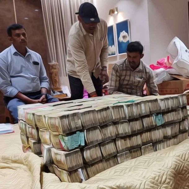 Karnataka BJP MLA's son caught red handed while receiving ₹ 40 lakh bribe, ₹ 7.62 cr cash recovered in raid