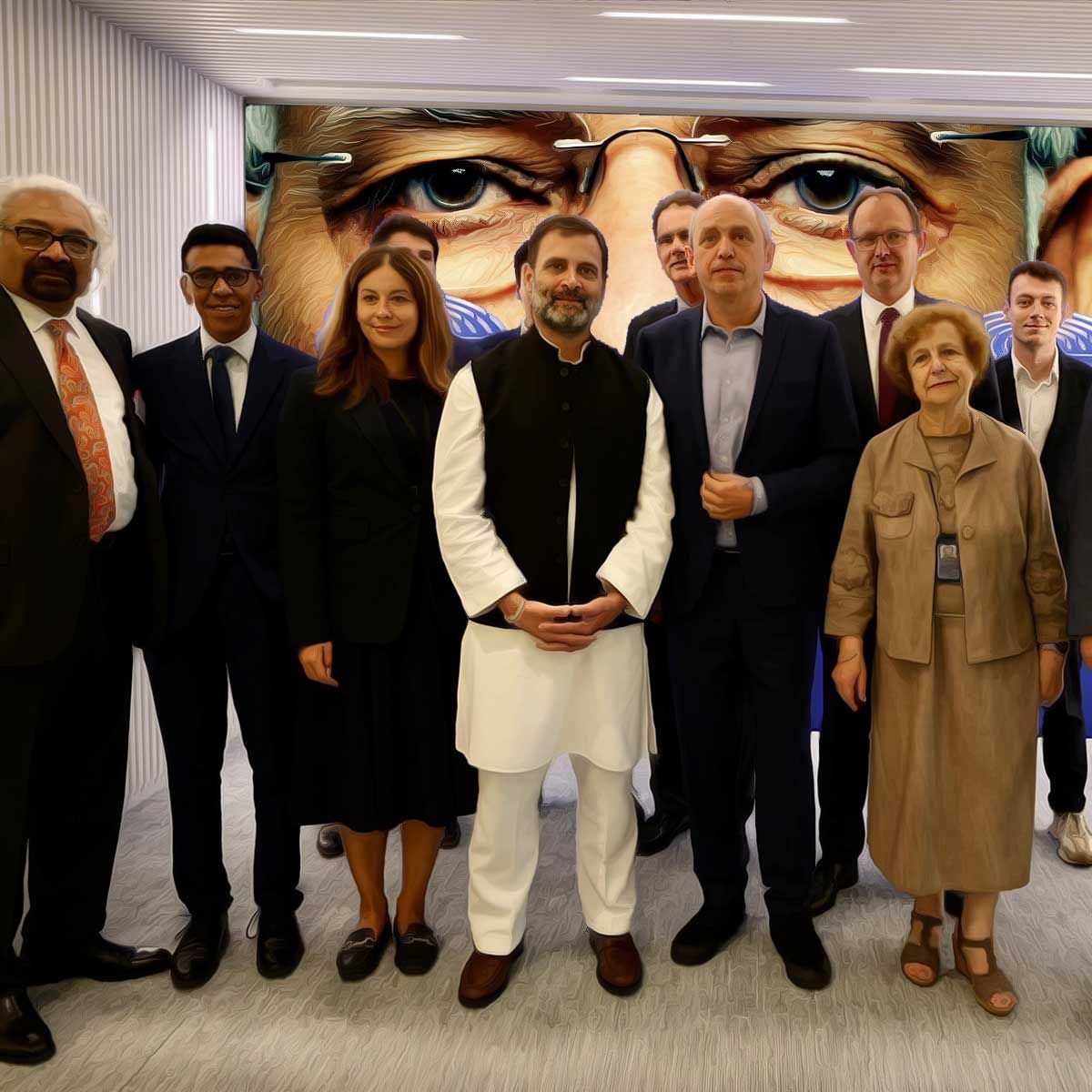 Brussels: Rahul Gandhi meets EU parliamentarians who were behind anti-India resolution, again seeks out political lobbies that want to interfere in India’s affairs