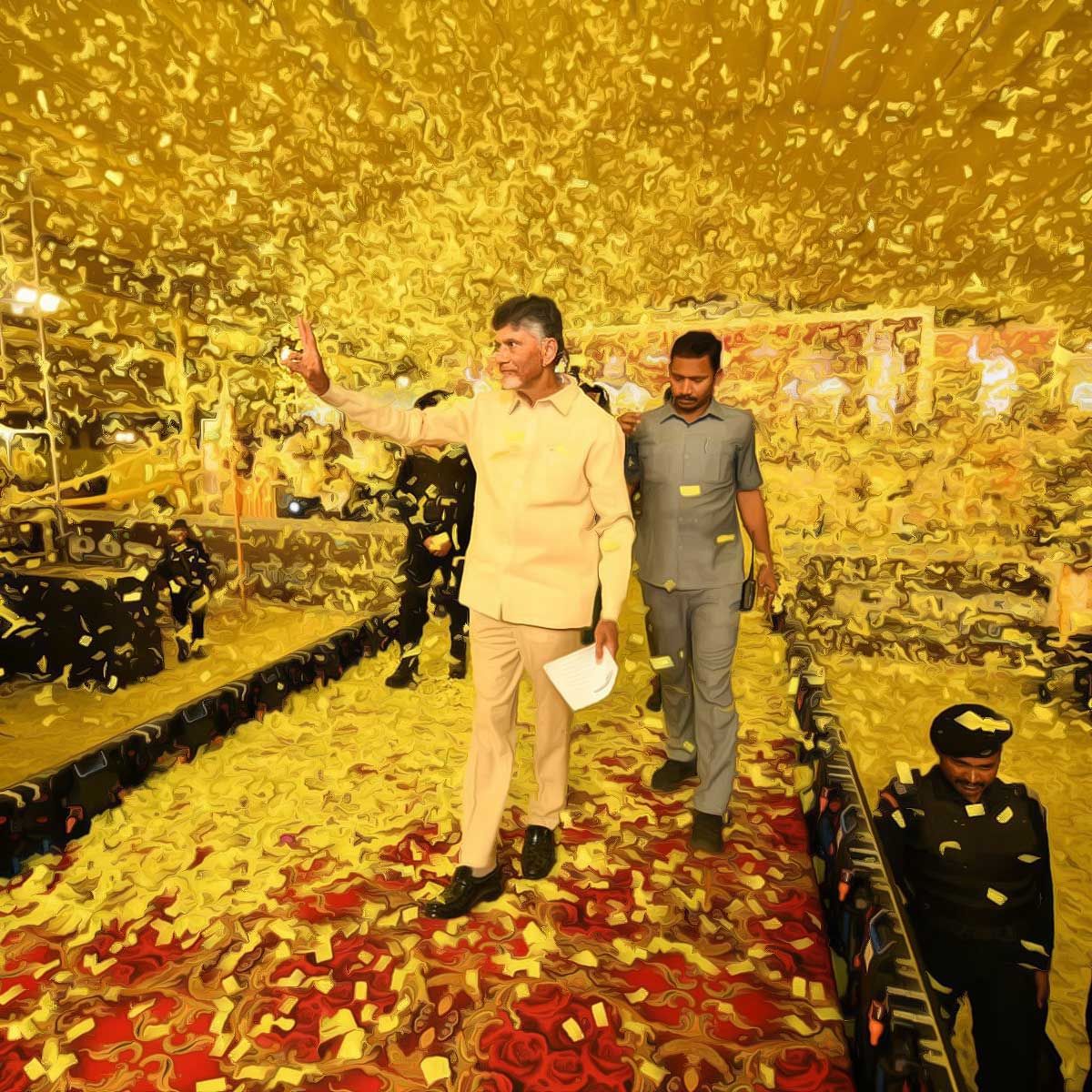 Andhra Pradesh: Former Chief Minister and TDP leader N Chandrababu Naidu arrested in the AP State Skill Development Corporation scam case