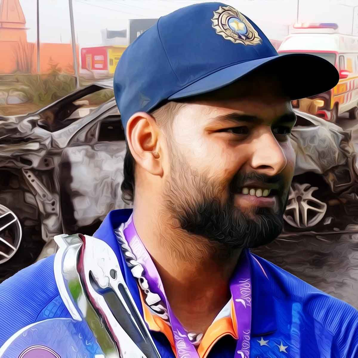 Rishabh Pant meets with an accident, escapes his burning car by breaking the glass, hospitalised