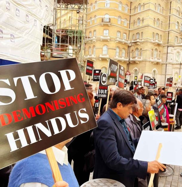 ‘Stop these anti-Hindu and anti-India bias and false narrative’: Hindus at Protest in London BBC HQ