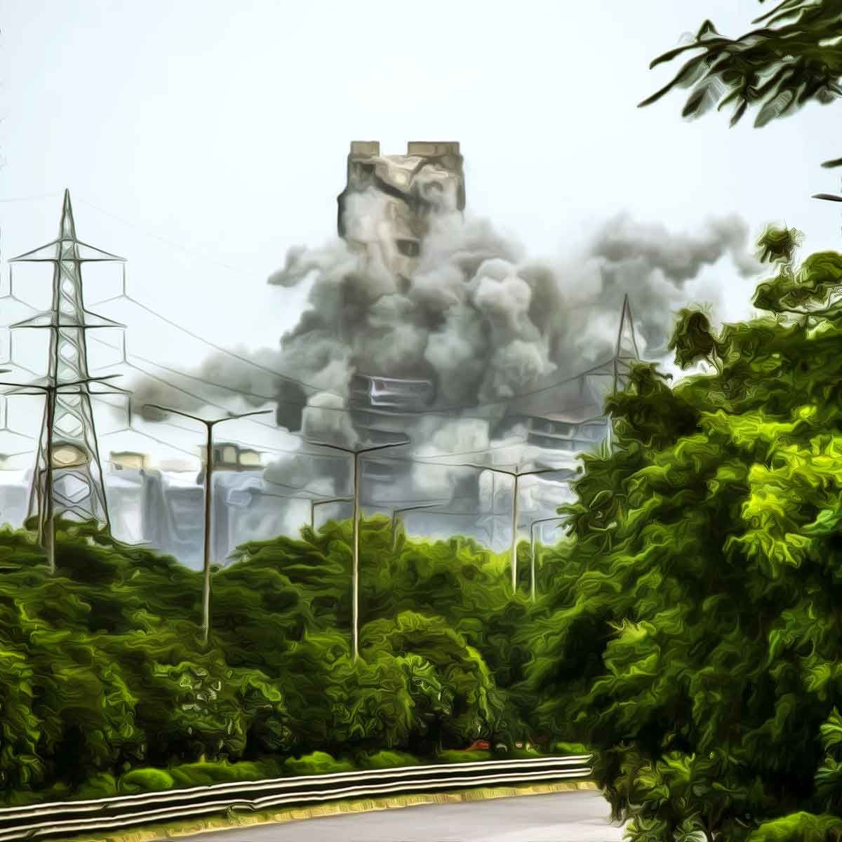 Supertech towers fall via ‘controlled implosion’