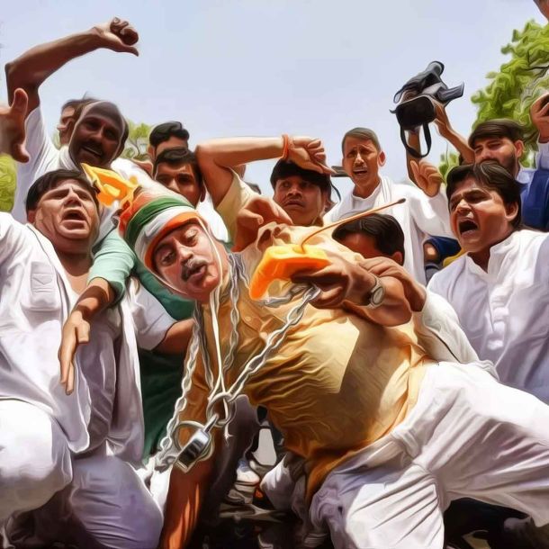 ‘Target railways’ toolkit activated: Congress workers stop train while protesting against Rahul Gandhi’s ED questioning and Agnipath Scheme