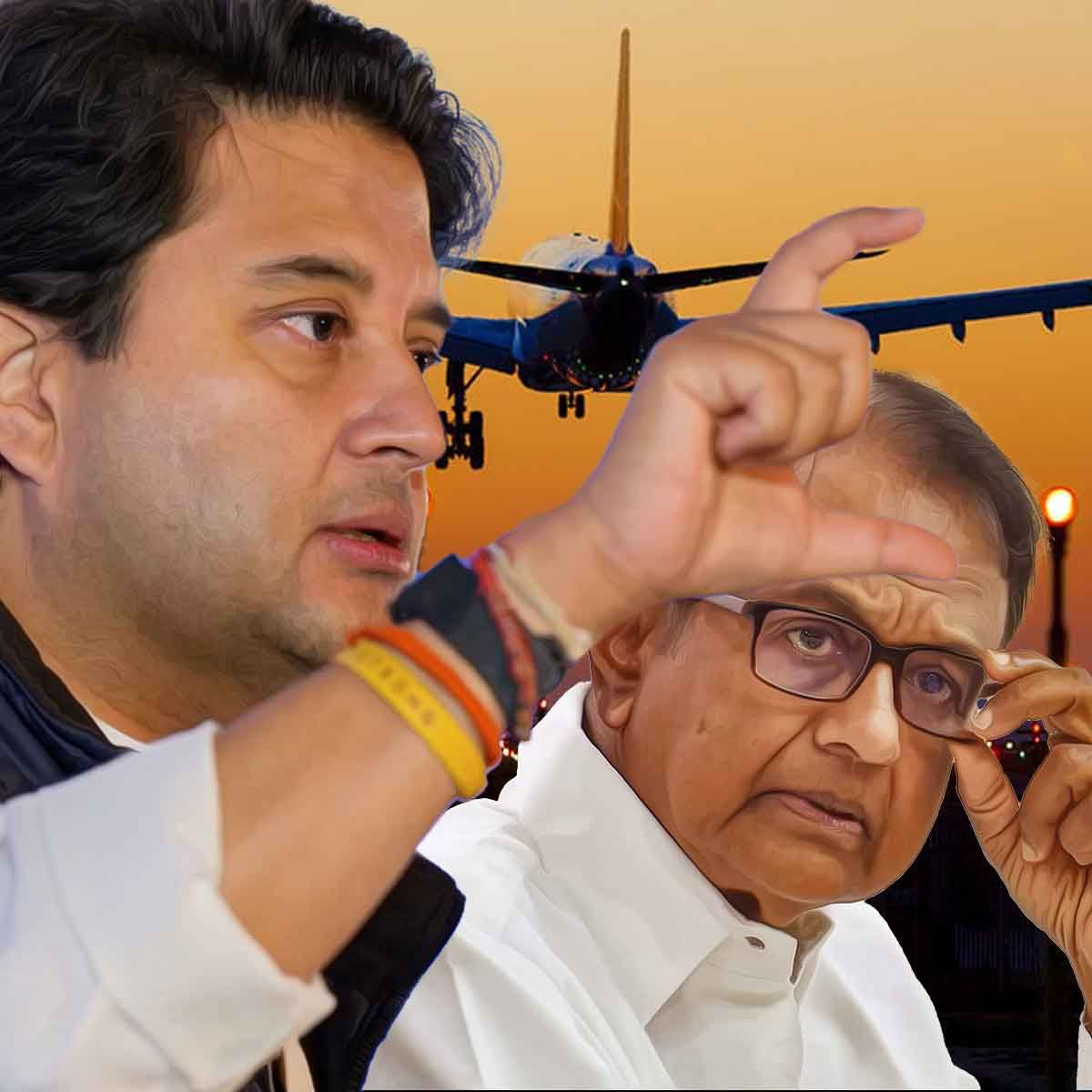 Chidambaram and Scindia spar on Twitter over airport openings