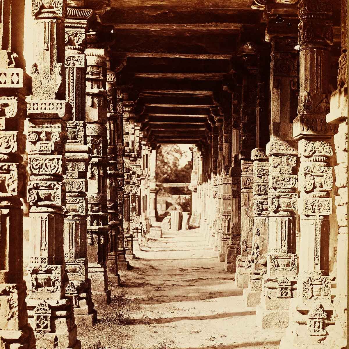 Interior of the Hindoo Temple in Kootub